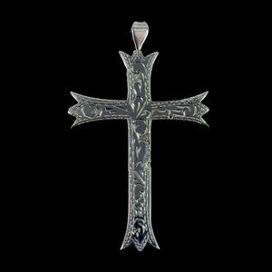 Hand Polished Sterling Silver Cross Pendant